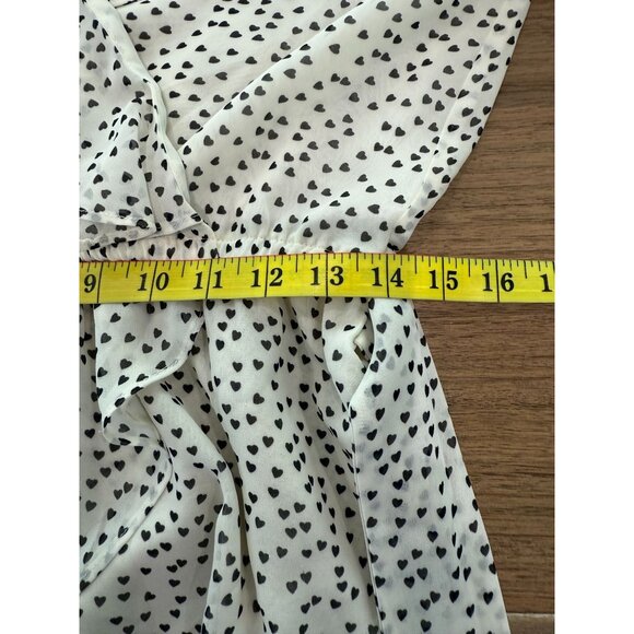 Women's Max Studio Long Sleeve Wrap style Ruffle Front Top, size small - Picture 6 of 16